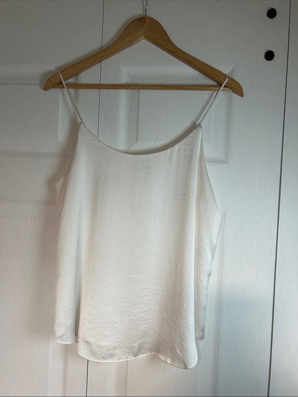 Bar III Cream Satin Spaghetti-Strap Cami